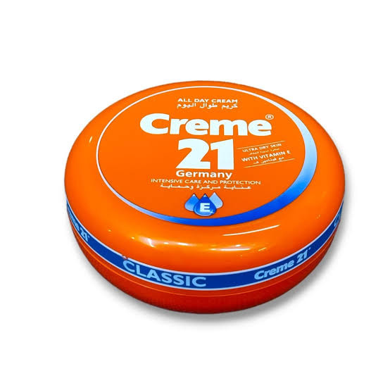 کرم مرطوب کننده و آبرسان روزانه کرم ۲۱ (creme 21) سری کلاسیک نارنجی