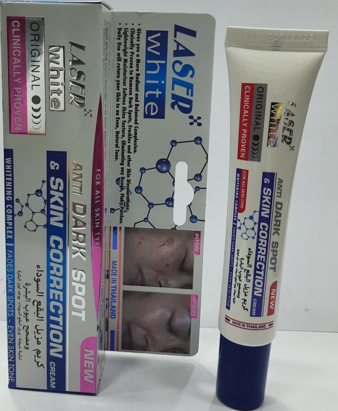 کرم سفید کننده و ضد لک صورت لیزر وایت مدل whitening