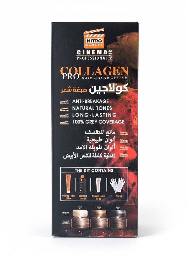 کیت رنگ موی حرفهای کلاژن پرو (COLLAGEN PRO) شماره ۵.۶۶
